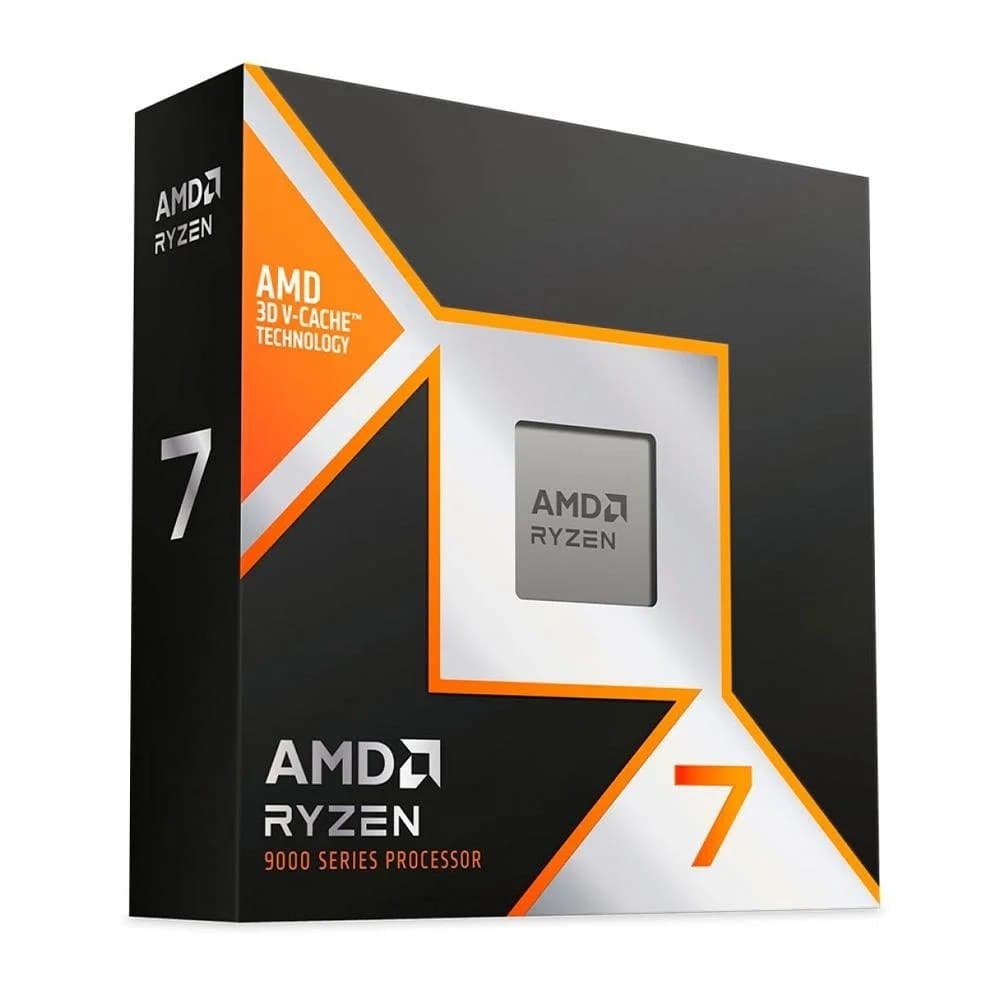 Processador Amd Ryzen 7 9800X3d, 4.7GHz (5.2GHz Max Turbo), Cache 104Mb, 8 Núcleos, 16 Threads, Am5, Com Vídeo Integrado - 100-100001084Wof