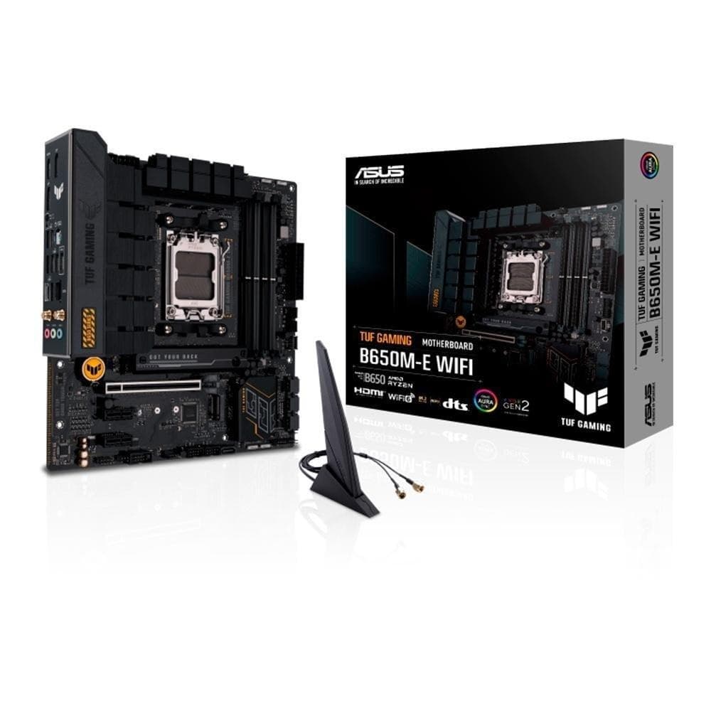 Placa Mãe Asus Tuf Gaming B650m-e Wifi Amd Am5 Ddr5 Preto
