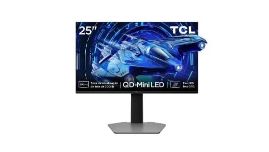 Monitor Gamer Tcl 25" Polegadas Qd-Mini Led Full Hd G64 300hz 1ms