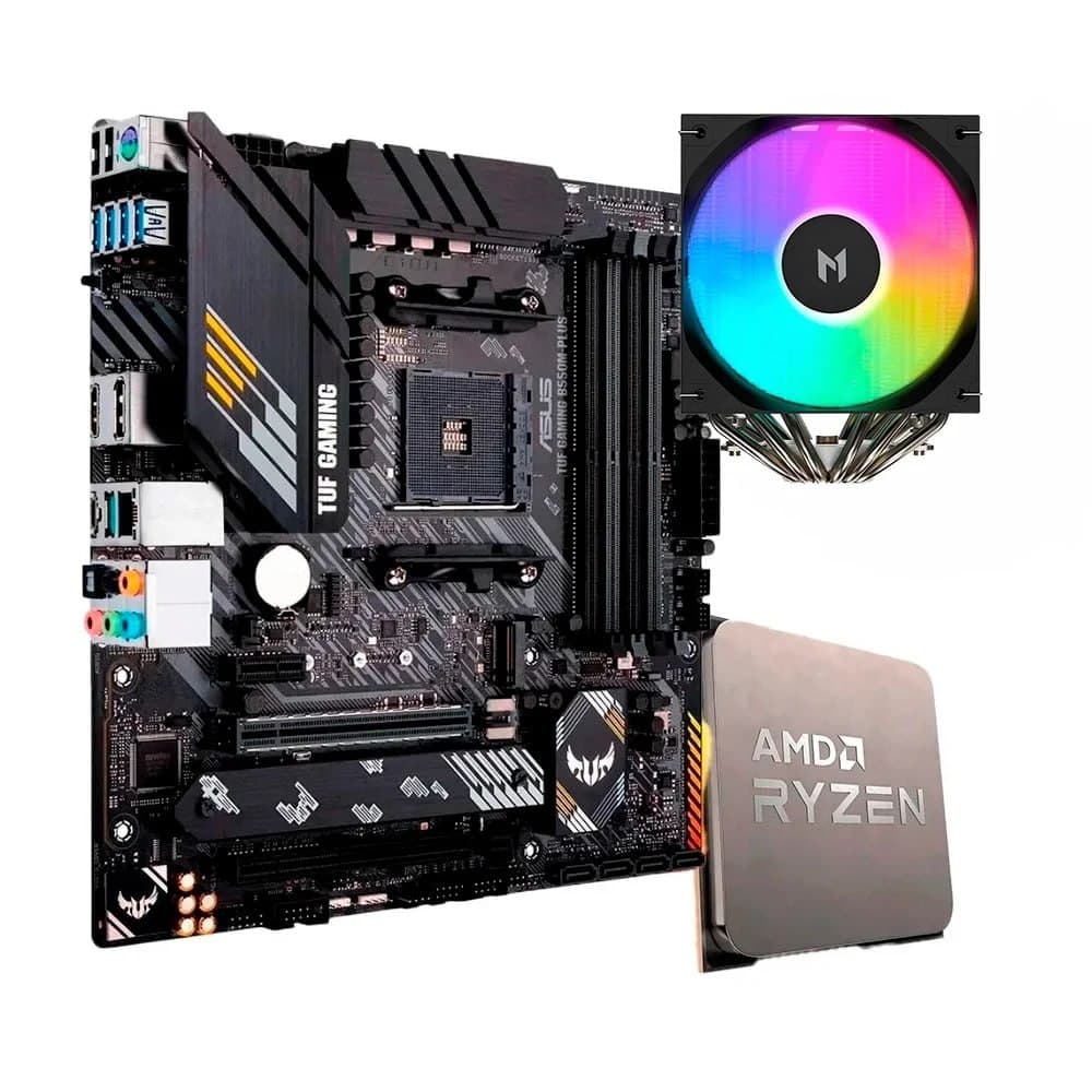 MSI A520M-A PRO + Ryzen 5 5500F + Air Cooler Rise Mode X2 = R$ 787