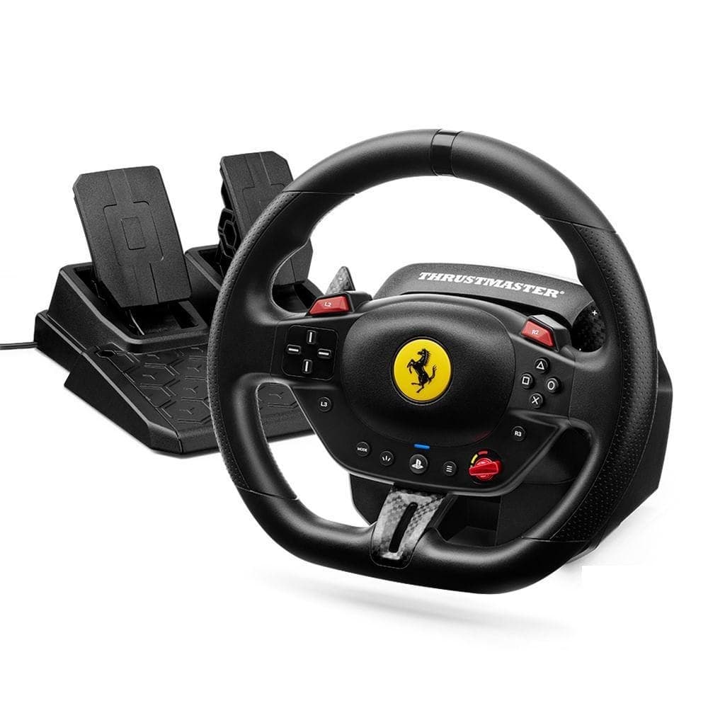 Kit Volante e Pedal T98 Ferrari para Ps4, Ps5 e Pc Thrustmaster