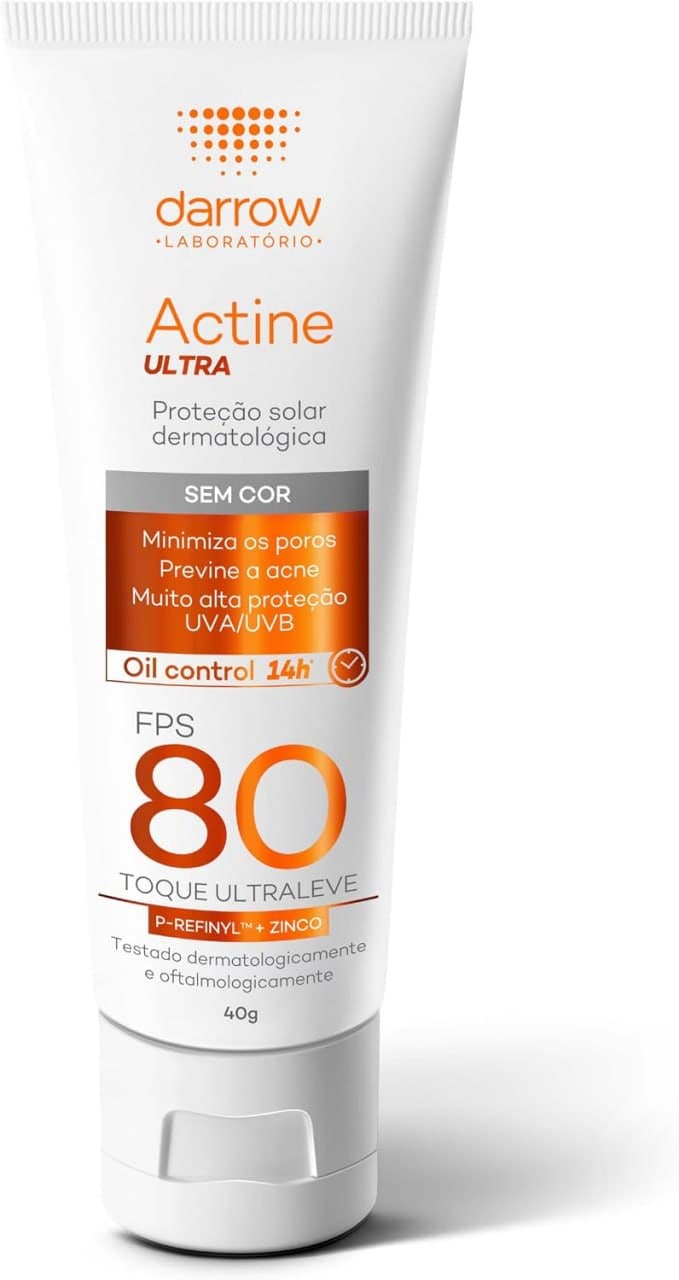 Protetor Solar Darrow Actine Ultra, FPS 80