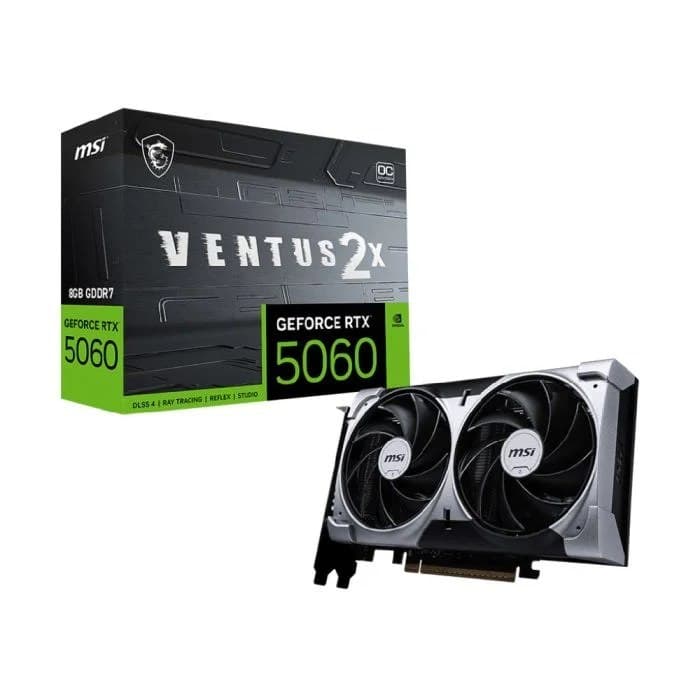Rtx 5060 Placa De Video Msi Rtx5060 Ventus 2x Oc 8Gb Gddr7 128bits - 912-v537-017