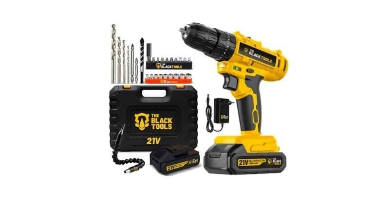 Parafusadeira Furadeira De Impacto A Bateria 21V 3/8” Bivolt