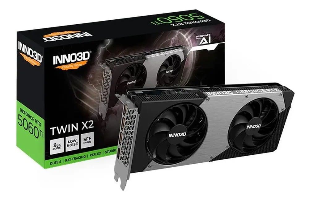 Placa De Vídeo Inno3d Rtx 5060 Ti Twin X2, 8gb, Gddr7