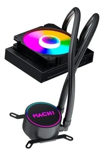 Water Cooler Mach1 Logic Rgb 120mm Amd E Intel Preto Preto