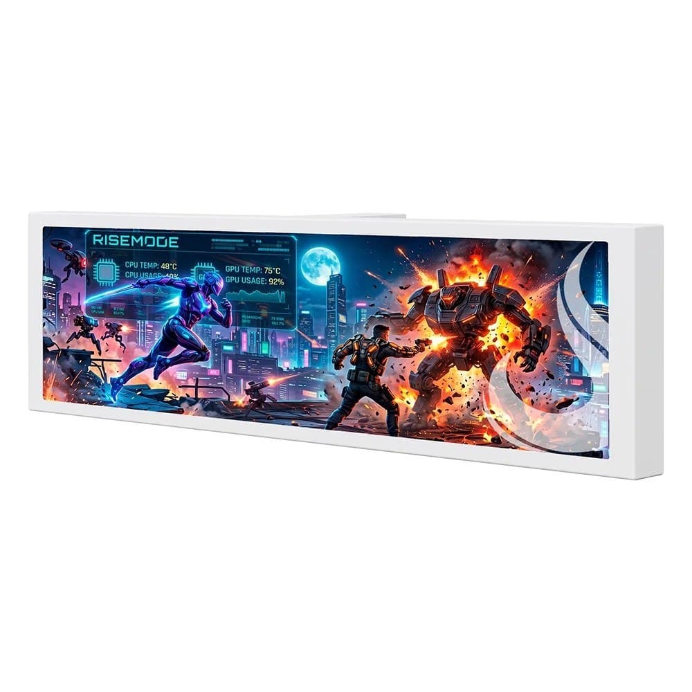 Tela de Monitoramento Gamer Smart Screen Support Rise Mode, 9.2" Ips, Usb-C, Branco - Rm-Scp-W