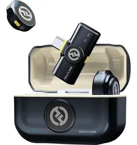 Hollyland Lark M2 Microfone S/ Fio P/ iPhone e Android Usb-C