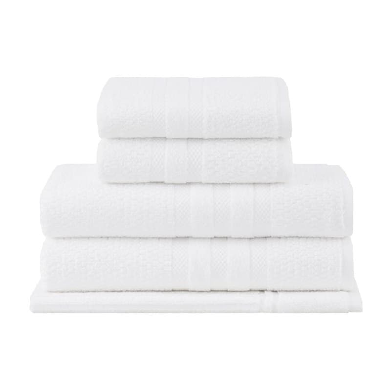 Buddemeyer Jogo de Toalhas Vanilla Extra Soft Banho Branco 5 peças