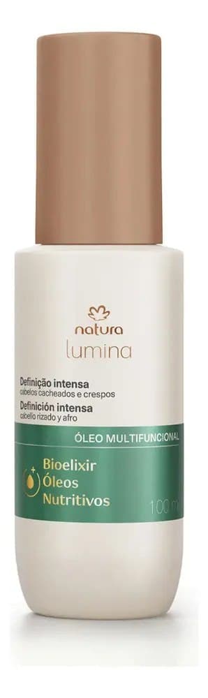 Óleo Multifuncional Cacheados e Crespos Natura Lumina 100ml