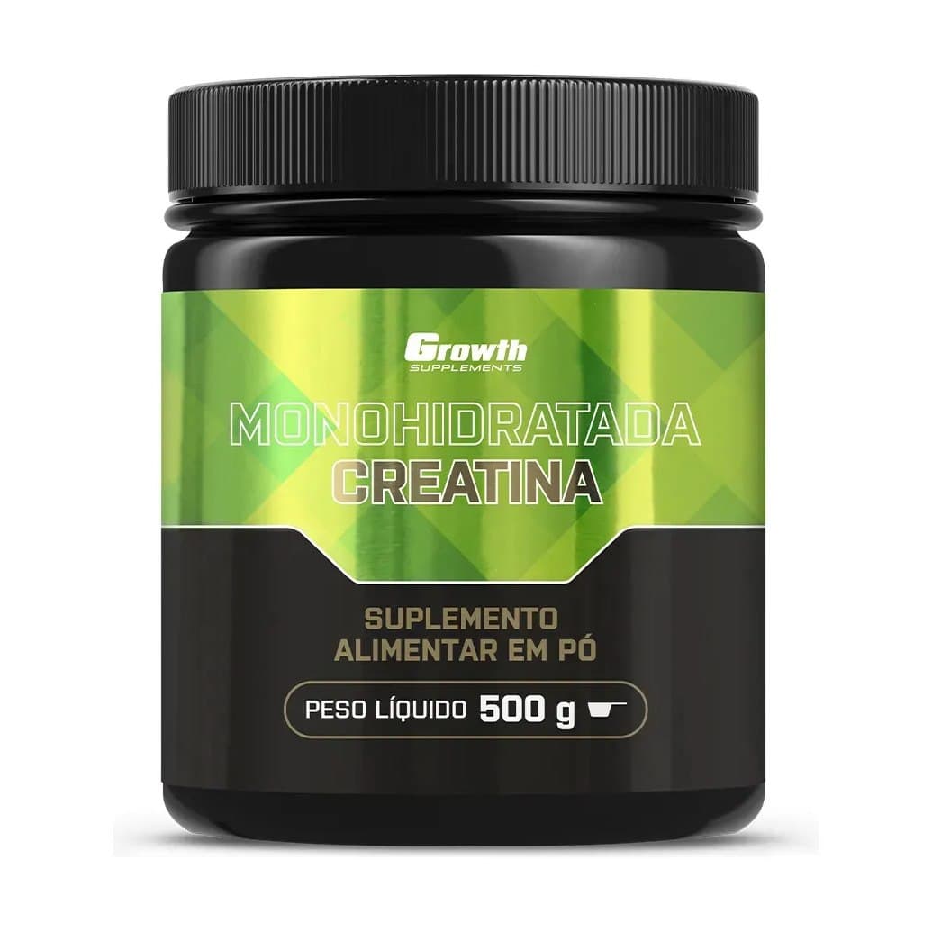 2x Creatina Growth Supplements Monohidratada em pó Sem sabor x 500g