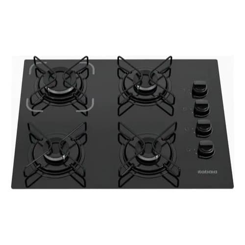 Cooktop Itatiaia Essencial 4 Bocas Preto – Bivolt 127V/220V com Acendimento Automático