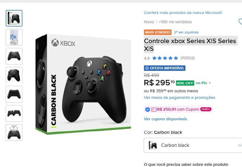 Controle Xbox Series X|S Series X|S