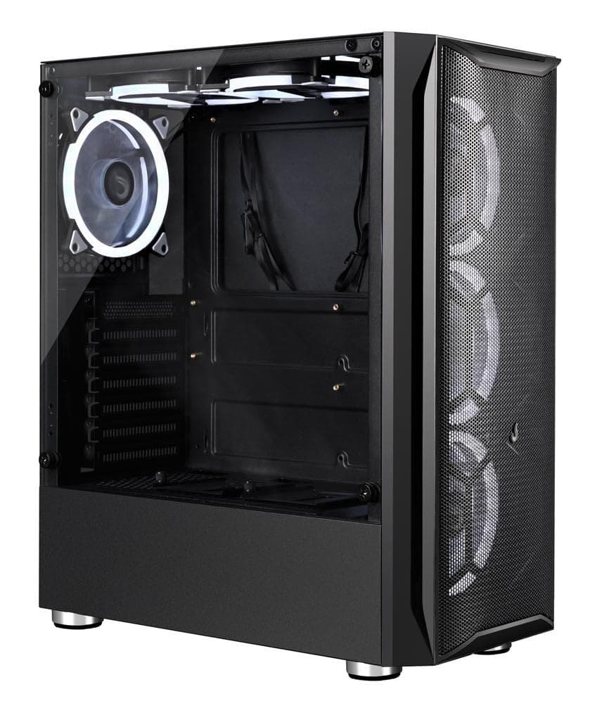 Gabinete Gamer Rise Mode Z3 Glass, Lateral em Vidro Fumê, Sem FANs, Atx, M-Atx, Preto - Rm-Z03-03-Fb