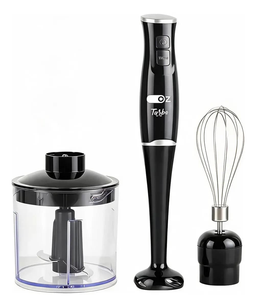 Mixer Turbo 3 Em 1 250w Triturador E Fuet 110v Oz Cor Preta