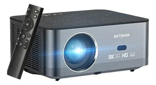 Projetor Bettdow Smart Home Wifi6 4K Full Hd 1080p 15000lm Android Led Preto