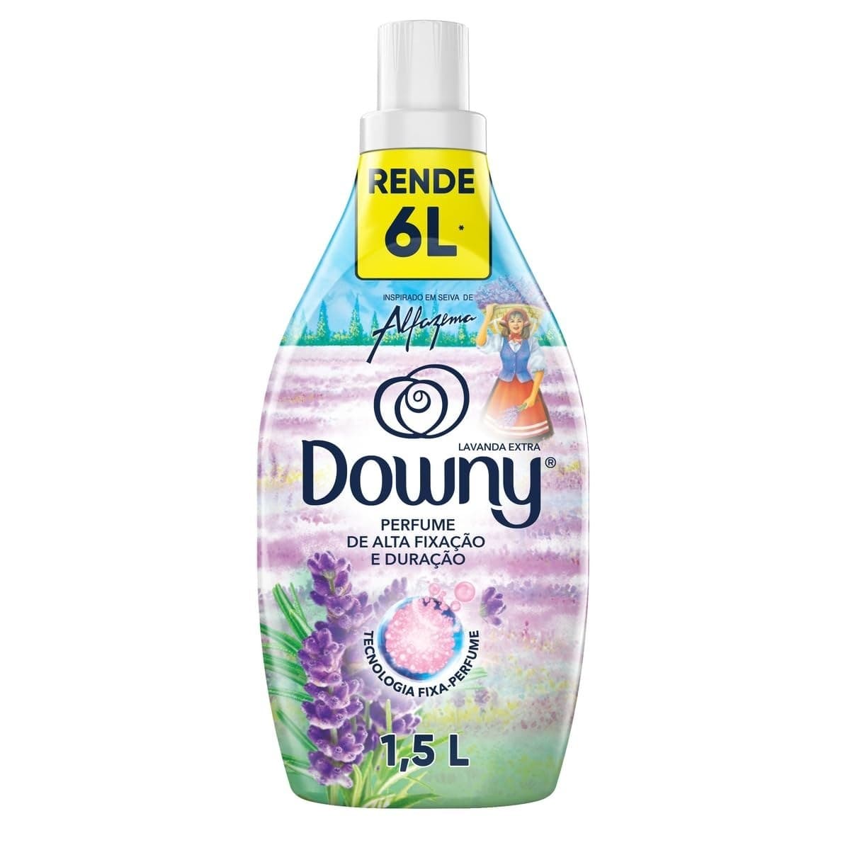 Amaciante de Roupa Concentrado Downy, Seiva de Alfazema, 1,5L
