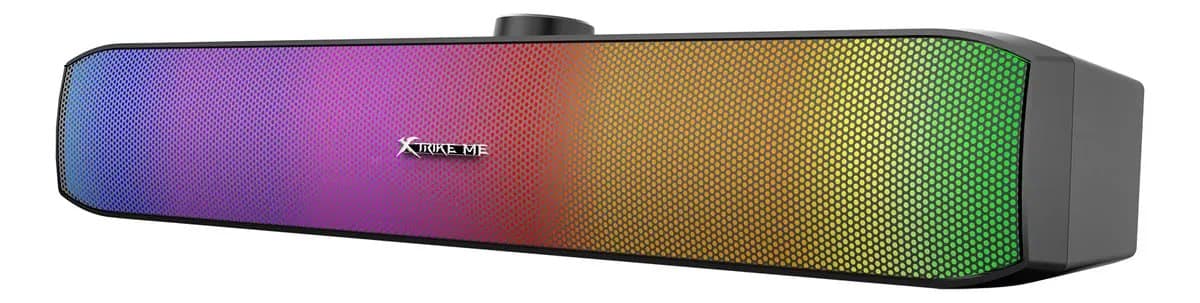 Caixa De Som Sk-605 Rgb Usb P2 Multimídia Preto 3w