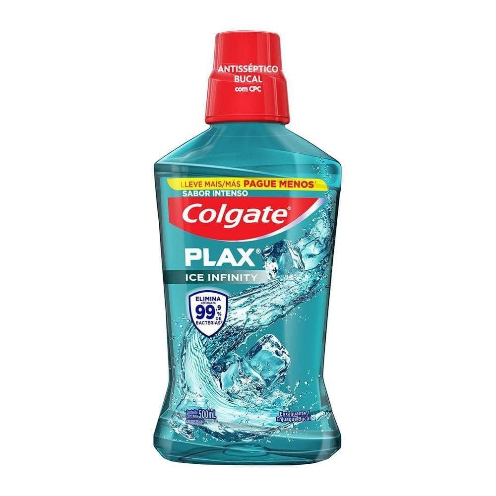 Enxaguante Bucal Colgate Plax Ice Infinity, 500ml