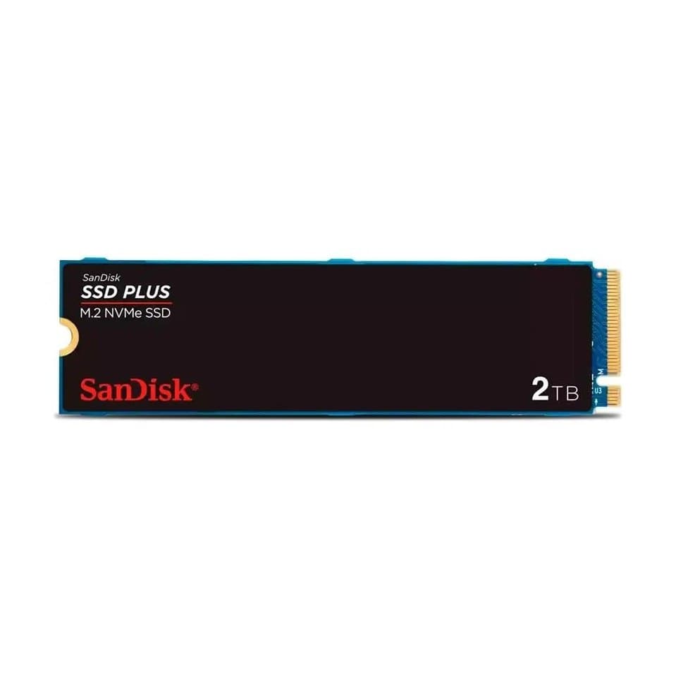 Ssd M.2 2280 2Tb Sandisk Plus NVMe Pcie Gen3 Sdssda3n-2T00-G26 Velocidade até 3200Mb/s