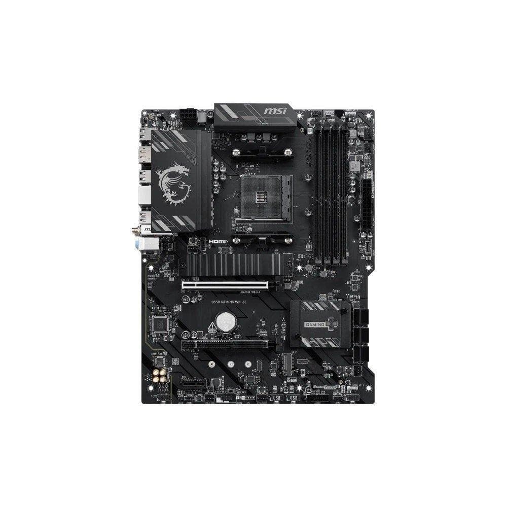 Placa-Mãe Msi B550 Gaming WiFi6E, Amd Am4, Atx, Ddr4, Wi-Fi 6E, Bluetooth 5.3, Preto e Prata - B550 Gaming Wifi6e