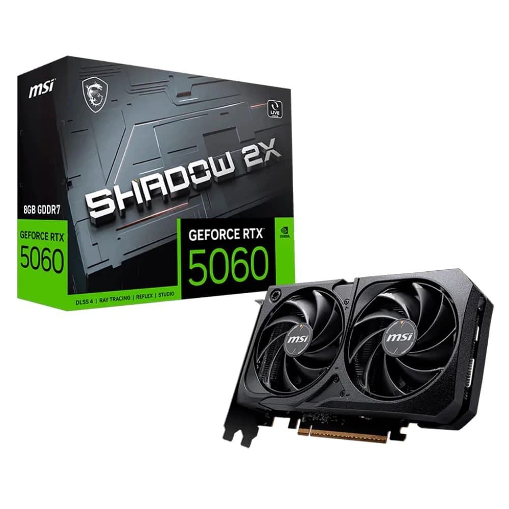 Placa de Vídeo Msi GeForce Rtx 5060 Shadow 2x Oc, 8Gb, Gddr7