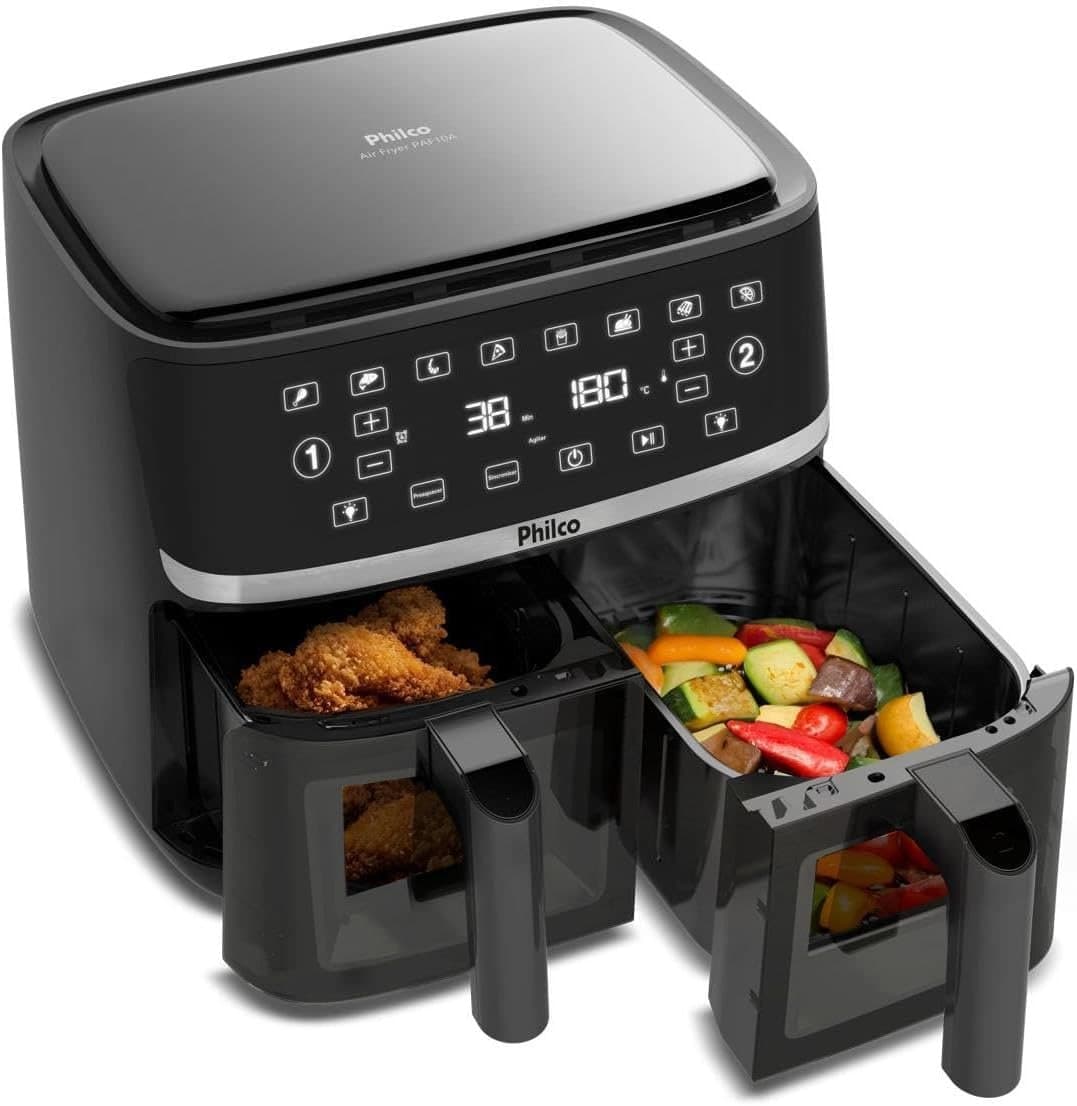 Air Fryer Philco 10L Cesto Duplo 2000W PAF10A 220V