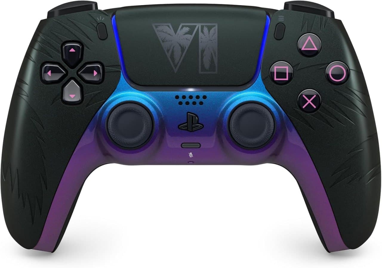 Controle sem fio DualSense® preto – Edição limitada do Grand Theft Auto VI