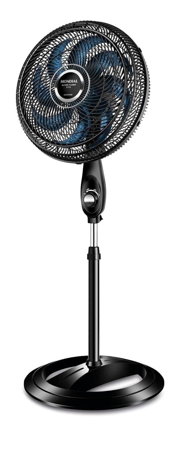 Mondial Ventilador de Coluna, Super Turbo 8 Pás, Preto, 140W, 110V - Vtx-40C-Crystal