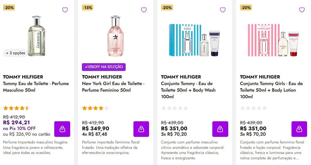 Ganhe Perfume Tommy 100ML nas compras da seleção