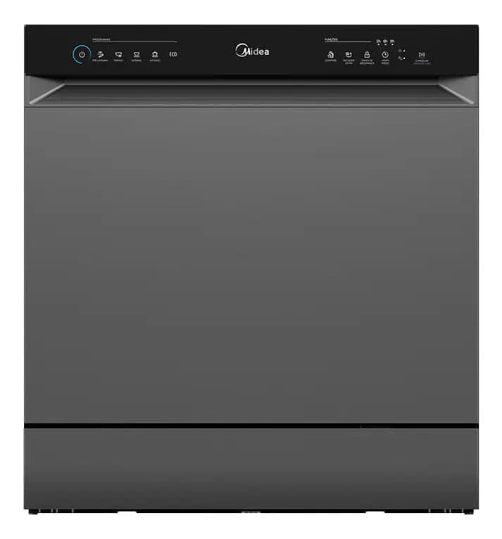 Lava Louças 8 Serviços Cinza Touch Plus Midea Cinza