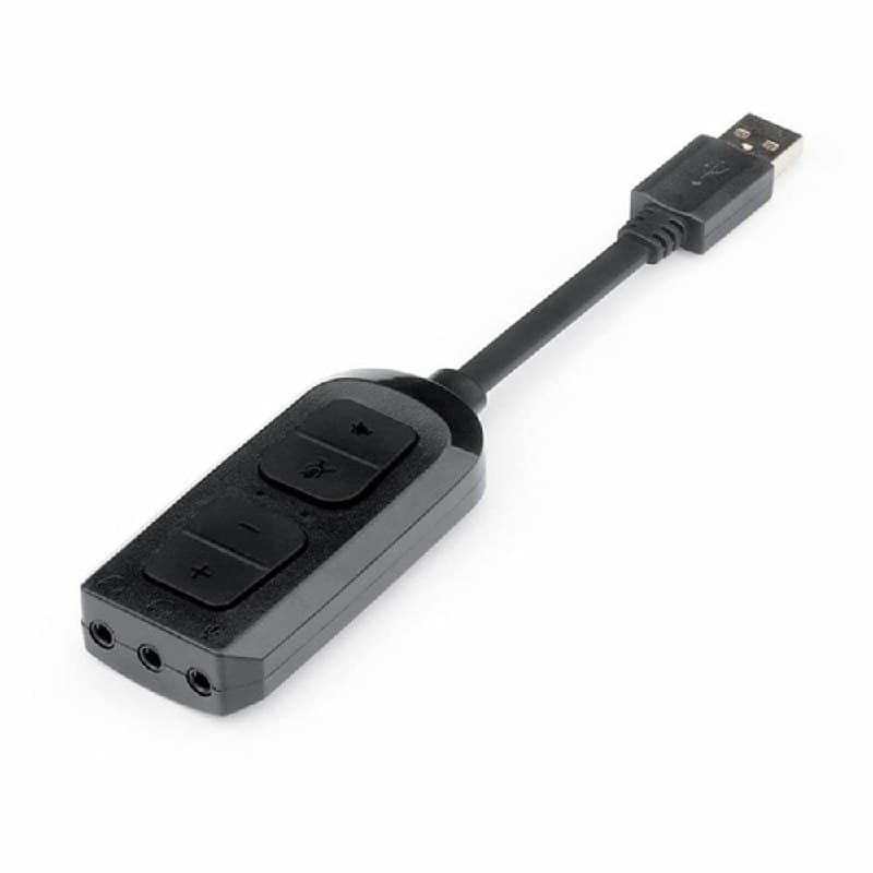 Redragon Placa de Som Externa Circe Ha100 Usb Estéreo c/ Controle de Volume Compatível c/ Pc e Ps4 Preto