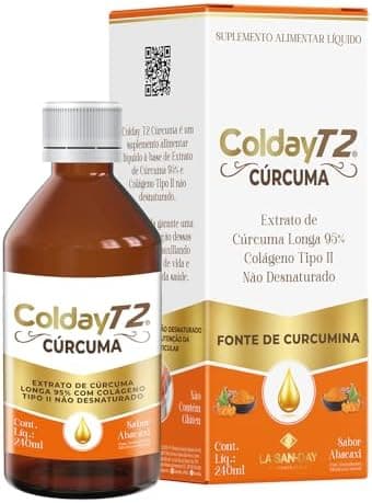 Suplemento de Cúrcuma Colday T2, 240ml | Auxilia na manutenção da função articular