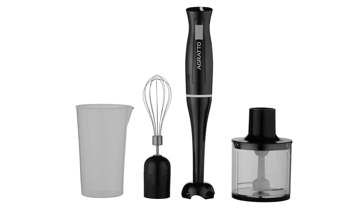 Mixer 3 em 1 Agratto Amix01-01 Preto 700ml
