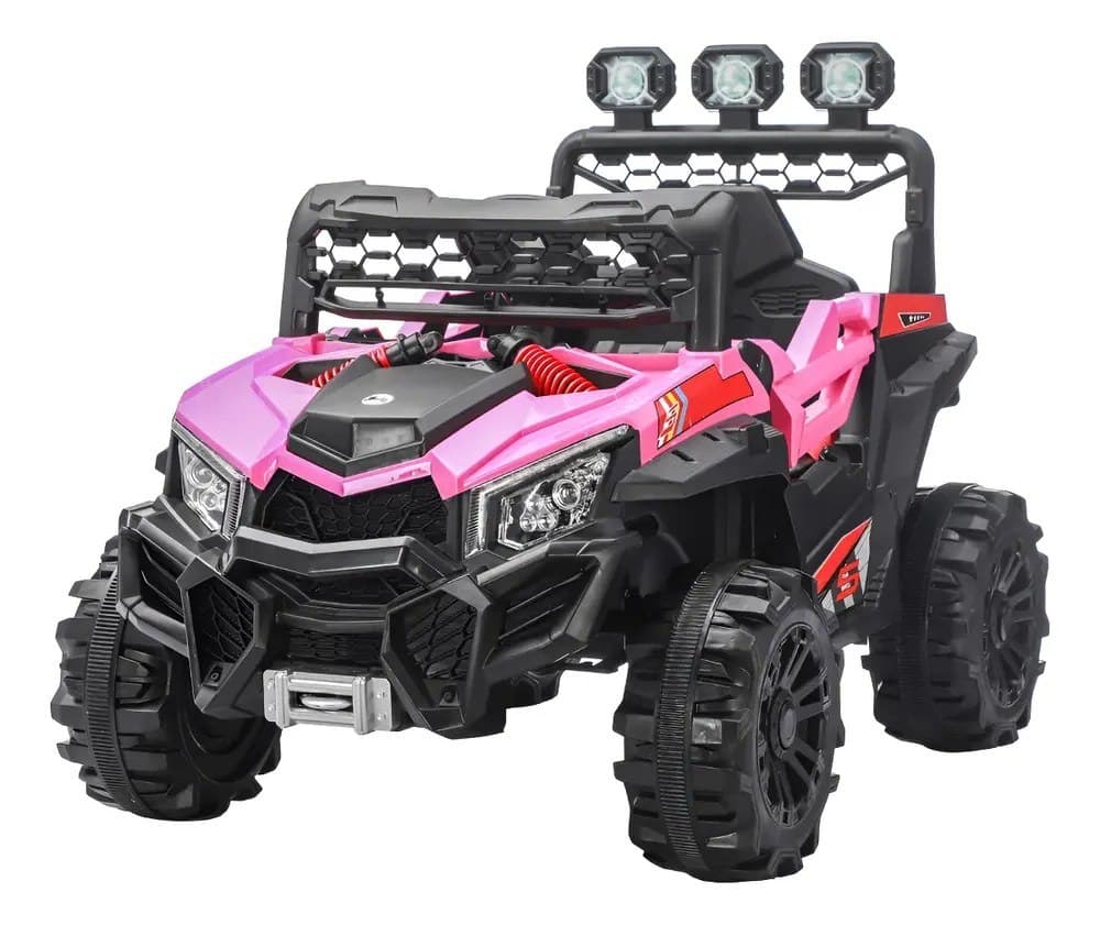 Mini Quadriciclo Elétrico Com Luz/som Sport Rosa Maxi Toys