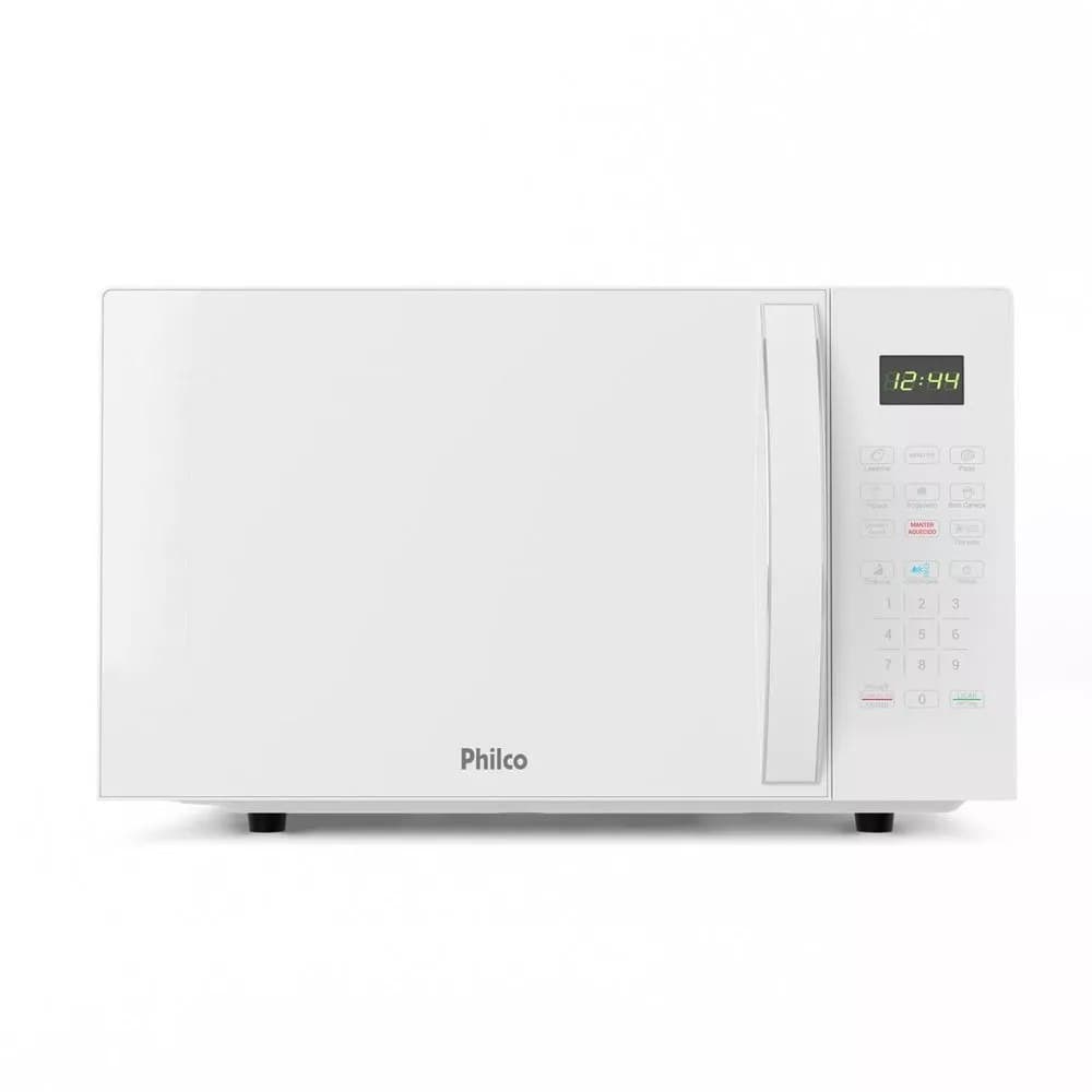 Micro-ondas Philco 28L Branco Pintura Limpa Fácil Pmo30b