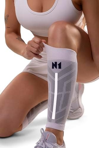 N1 Sport Protetor de Panturrilha Lux Branco P