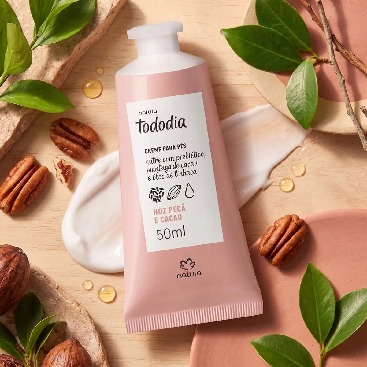 Natura Tododia Noz Pecã E Cacau Hidratante Creme Pés 50ml