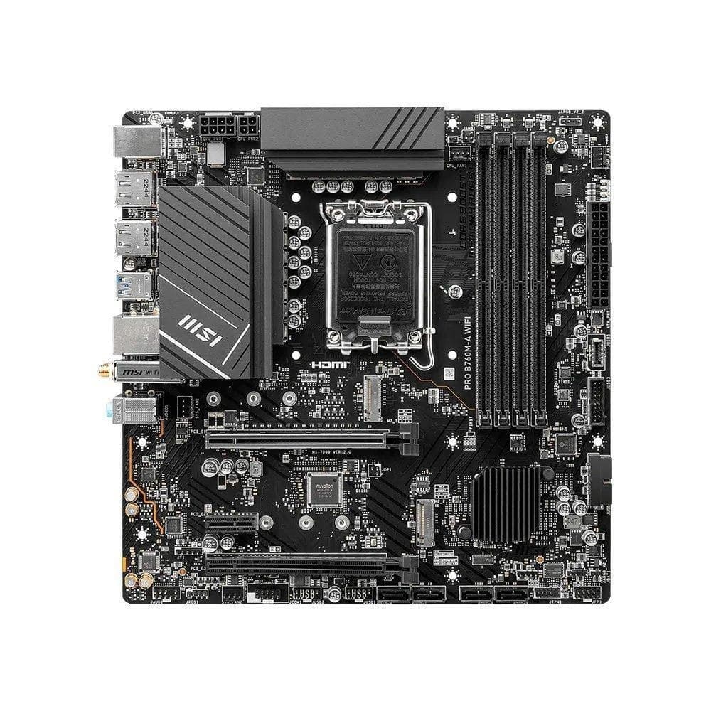 / Kabum - Placa-Mãe Msi Pro B760m-a Wifi, Intel, Lga 1700, Micro-Atx, Ddr5, Wi-Fi - Prob760mawifi