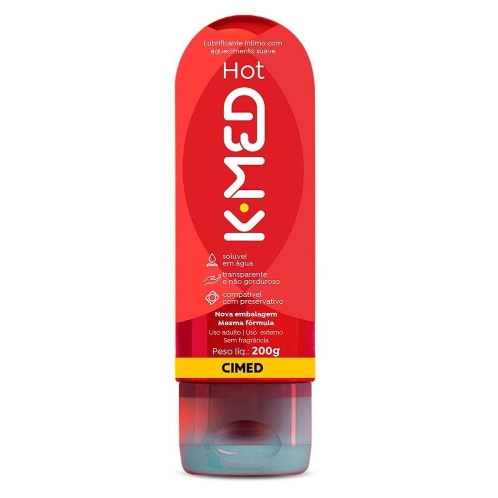 Gel Lubrificante Íntimo K-med Hot 200ml