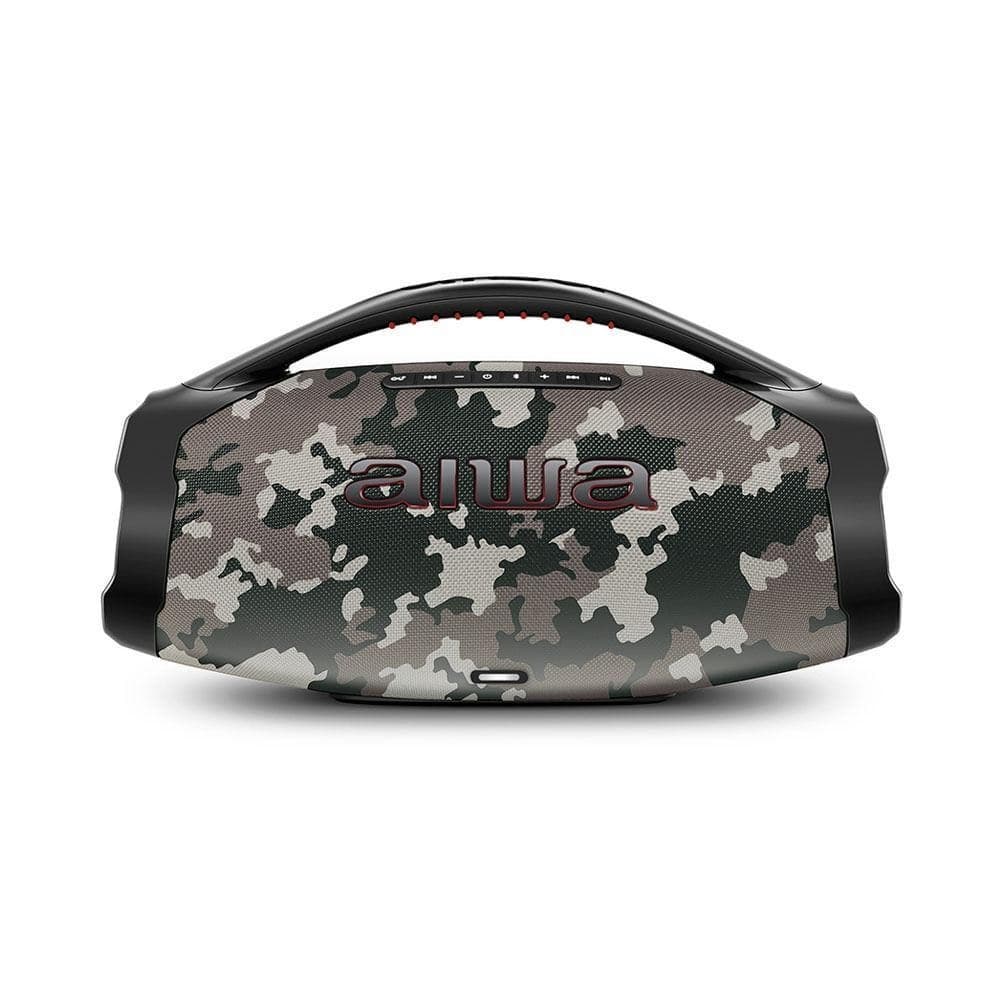 Caixa de Som Bluetooth Aiwa Boombox Bbs-01-Bg 200W Camuflada