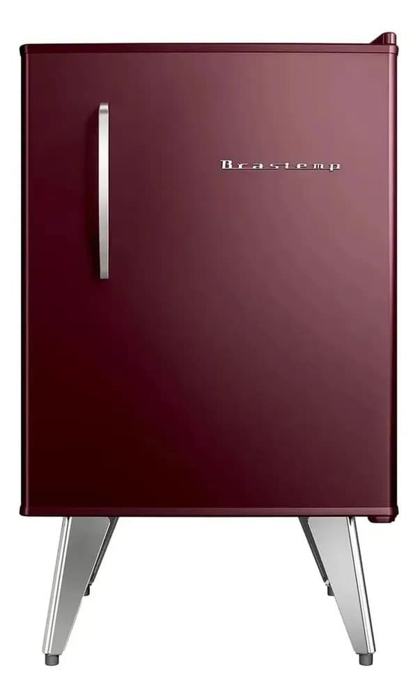Frigobar Brastemp Retrô 76 Litros Marsala Wine - Bra08mg
